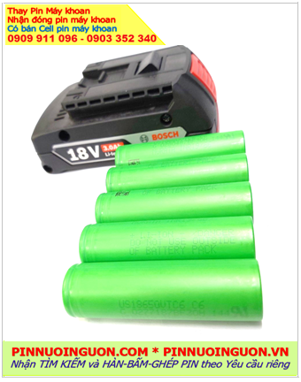 Bosh 18v 3.0AH, Pin máy khoan BOSCH 18v 3.0AH _Nhận đóng pin máy khoan Bosh 18v 3.0AH (18v 3000mAh)